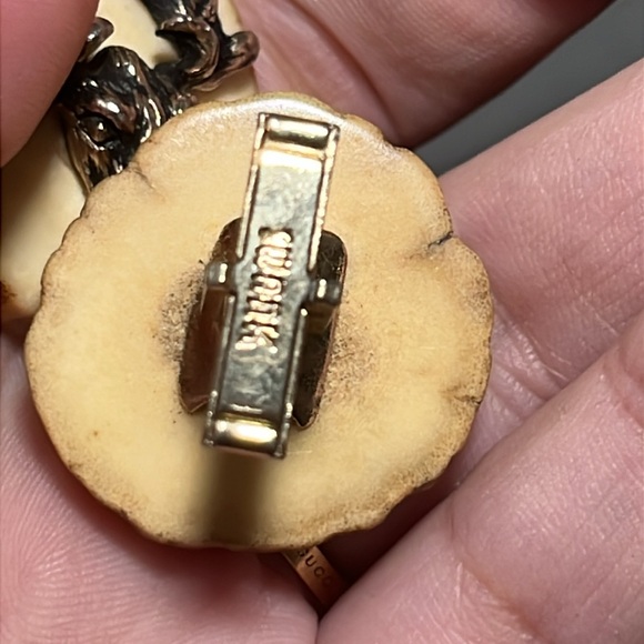 Antler Design cufflinks stag - Picture 3 of 5